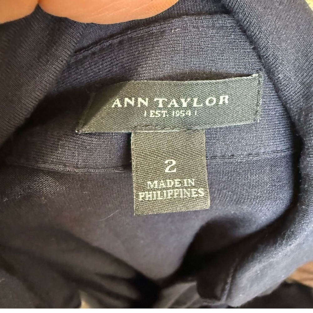 Ann Taylor Deep Blue Long Sleeve Dress - Picture 4 of 8